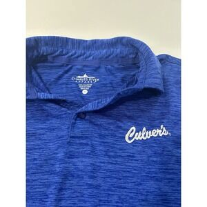 Culver's Employee Shirt Mens Medium Blue Polo Uniform Staff Work